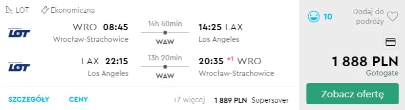 Ile kosztuje lot do Los Angeles? Sprawdź ceny i najlepsze oferty